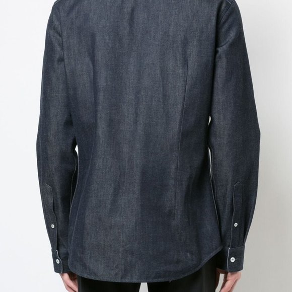 Raf Simons Calvin Klein 205w39nyc Raw Cone Denim Selvedge Button Shirt - Picture 2 of 6